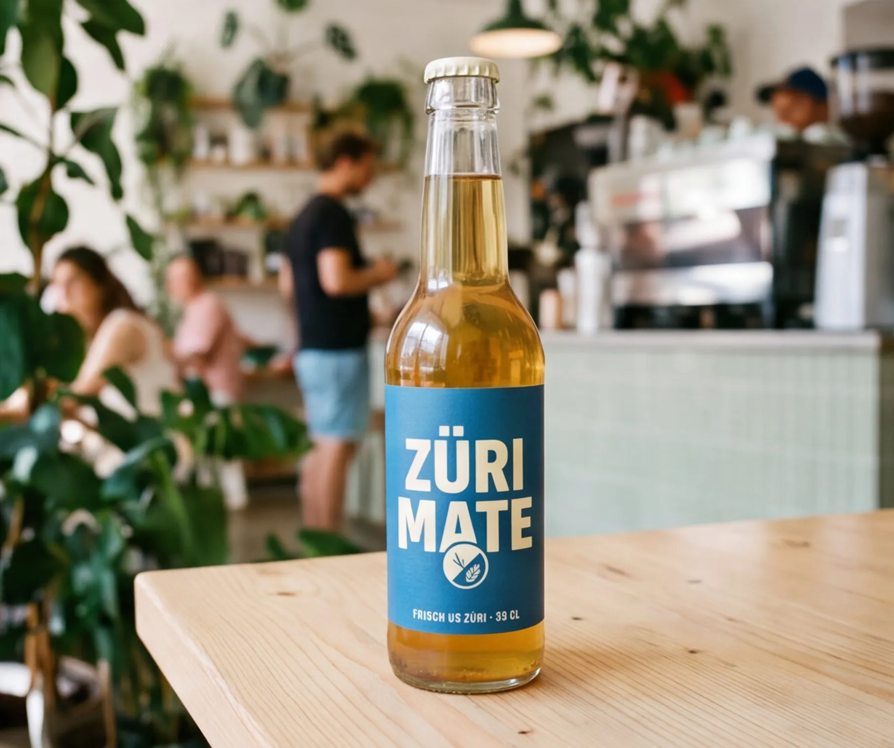 Züri Mate im Café